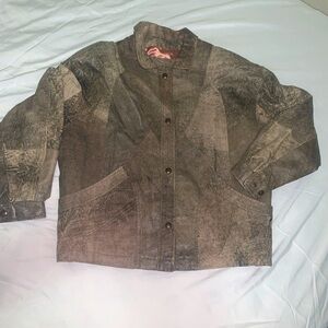 The Leather Ranch Jacket Women’s Size 1/22” P2P 24” Length 26” Sleeve Vintage
